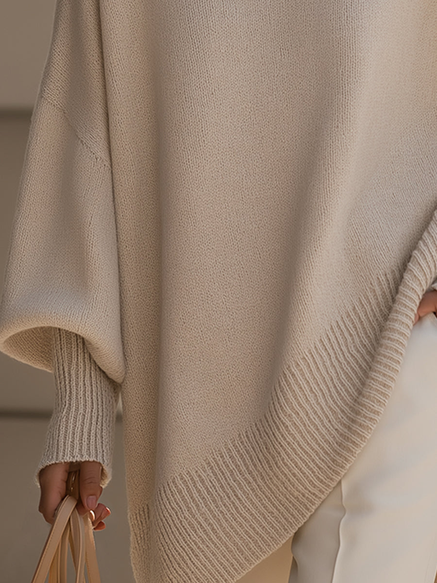 Amira – Elegancki sweter z asymetrycznym dołem