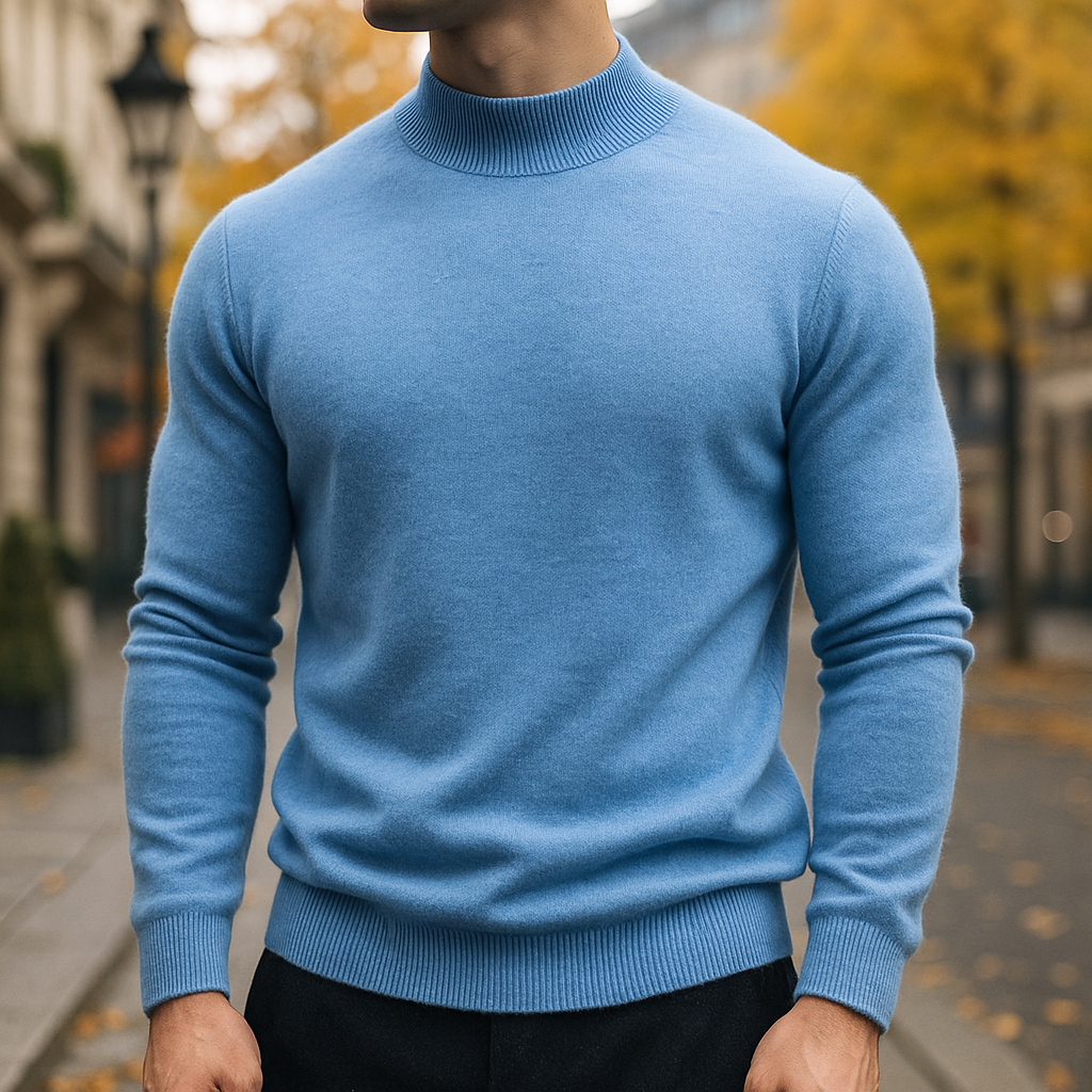 Valentiro™ – Sweter z wełny merino z półgolfem