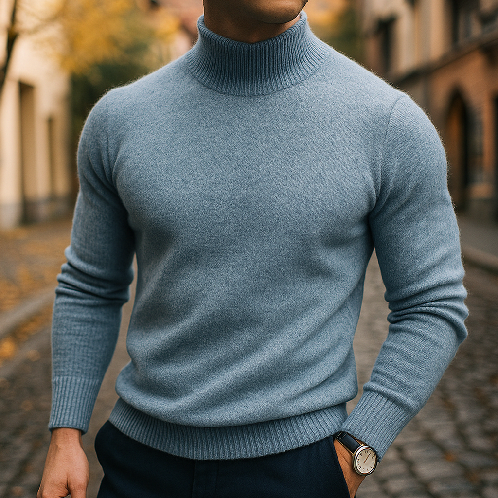 Valentiro™ – Sweter z wełny merino z półgolfem