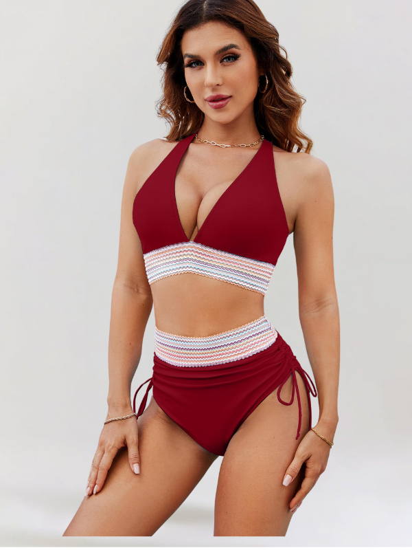 Elena – Zestaw Bikini z Wysokim Stanem i Modelującą Talię