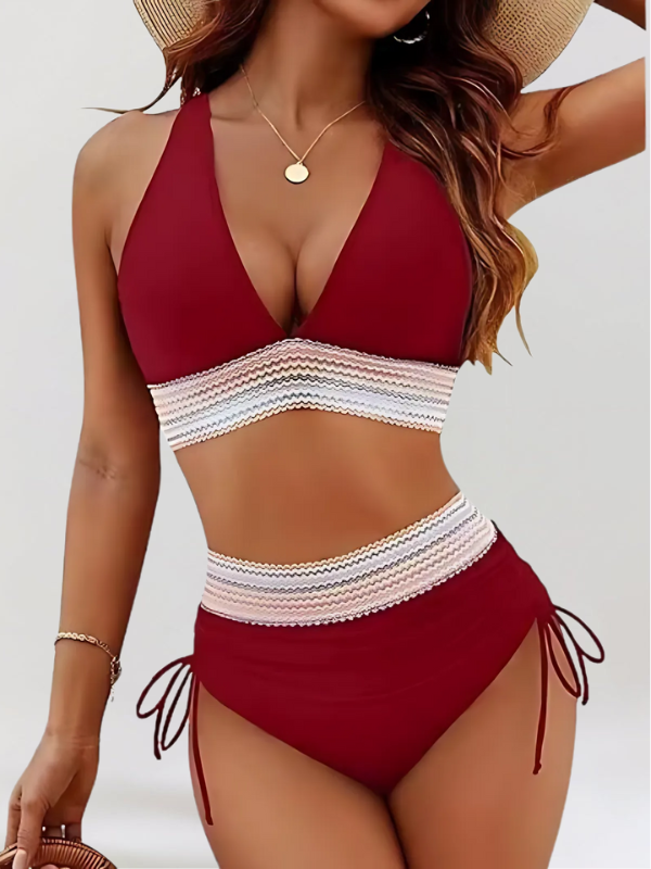 Elena – Zestaw Bikini z Wysokim Stanem i Modelującą Talię