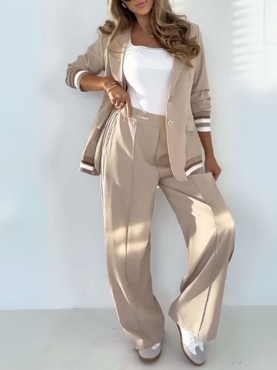 Stylowy Zestaw w Paski