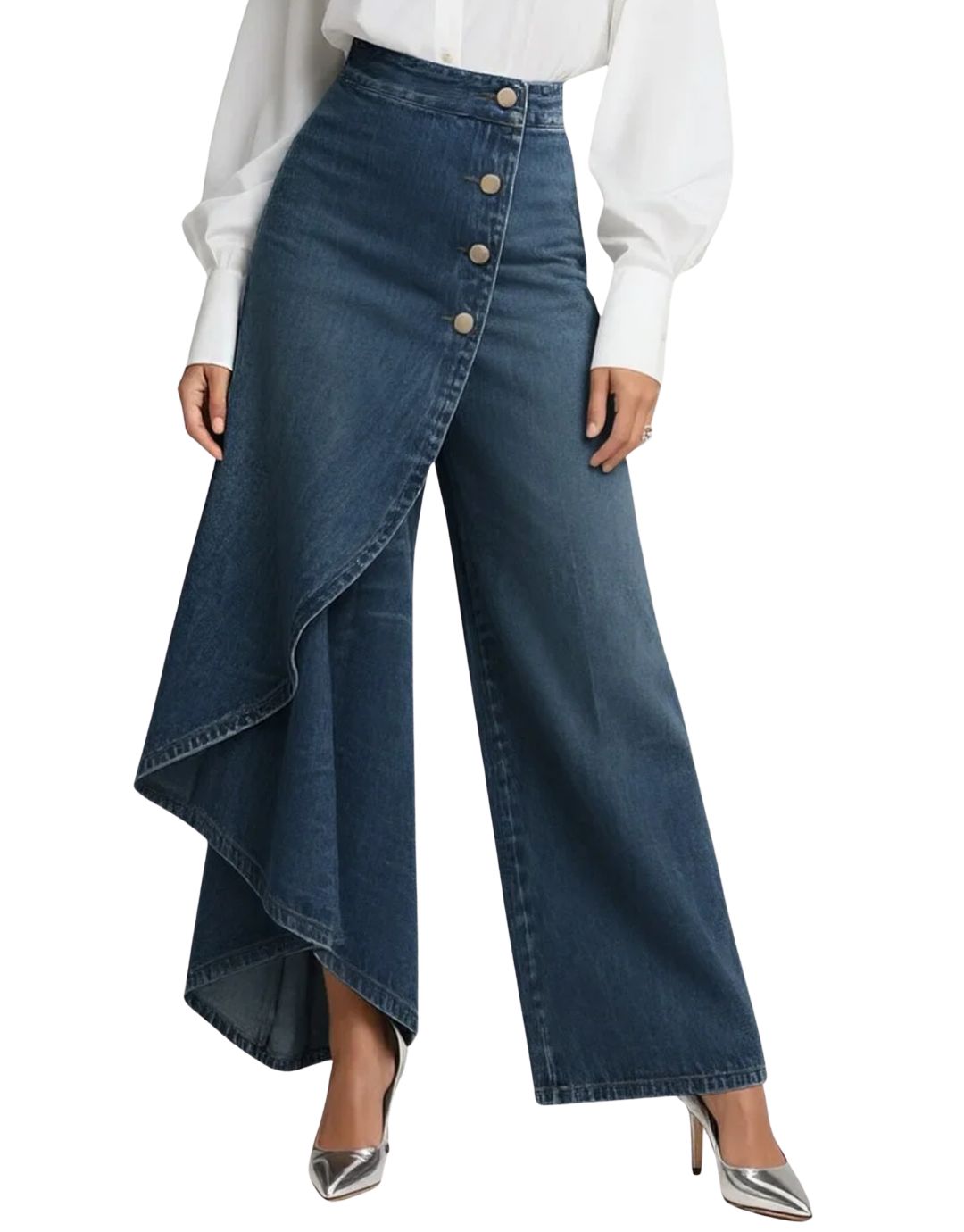 Damskie Jeansy Kopertowe Slim Fit