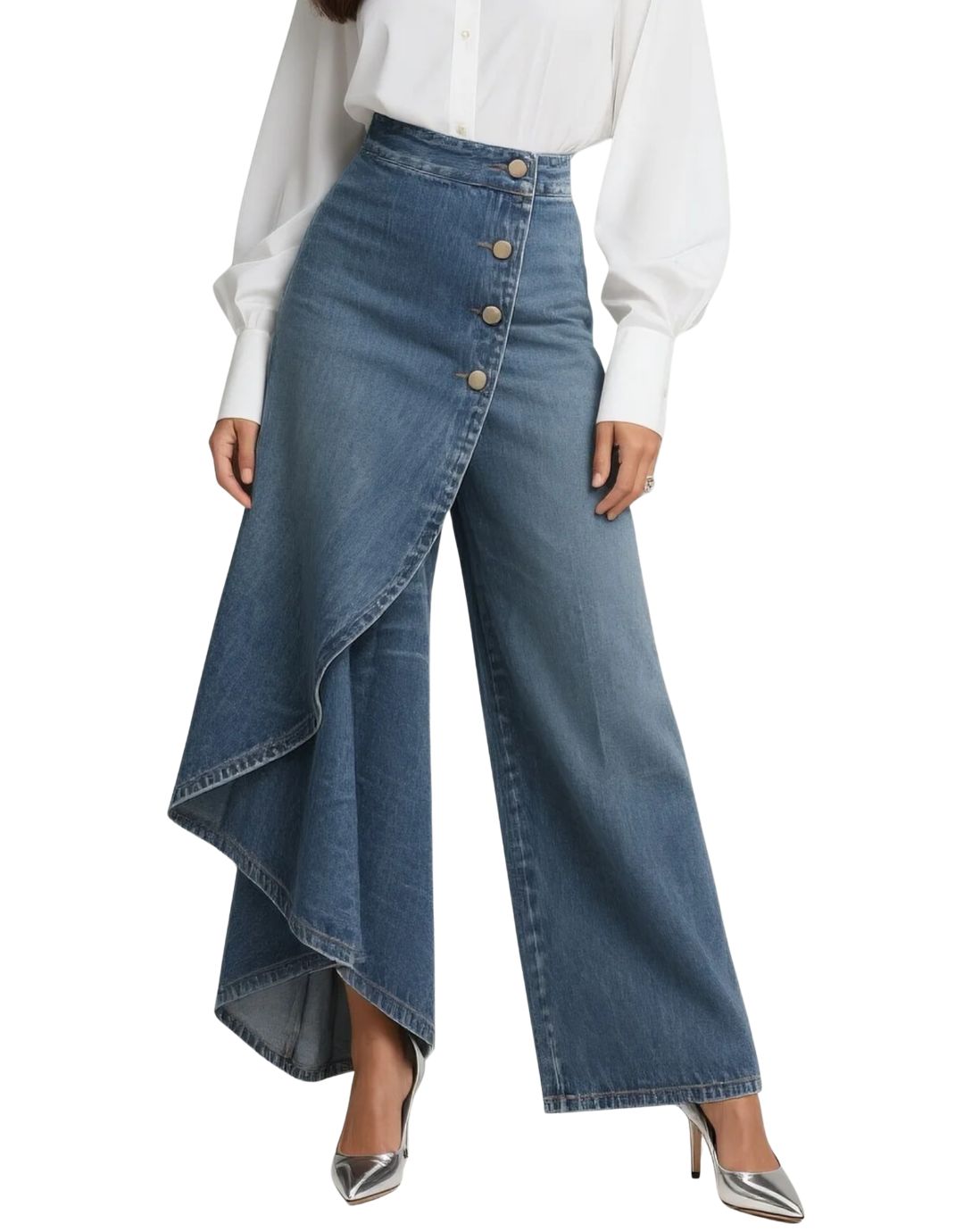 Damskie Jeansy Kopertowe Slim Fit